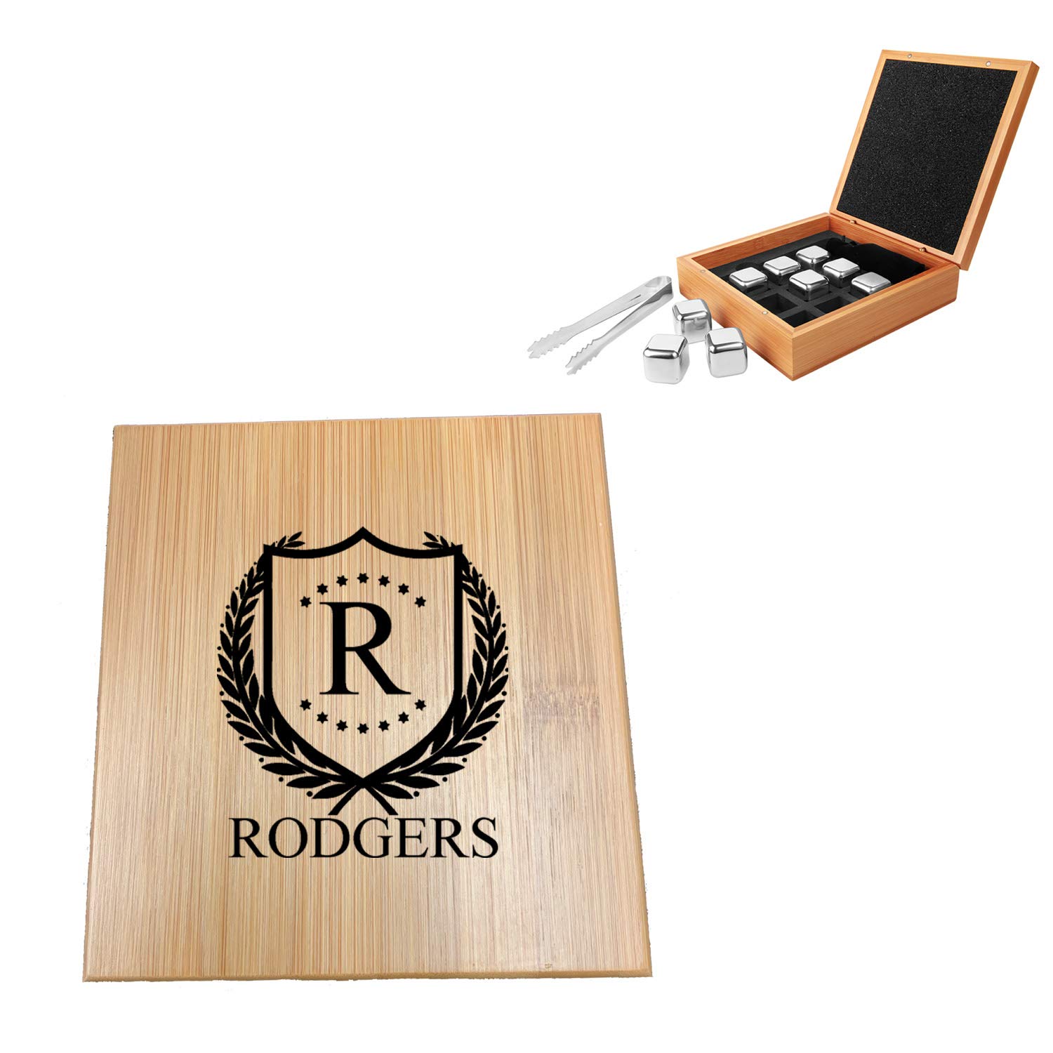 Personalized Whiskey Stones - Whiskey Stones for Whiskey & other Beverages | Whiskey Gift Set | Keeps your drink Ice cold & no water dilution | Shieldstar Design