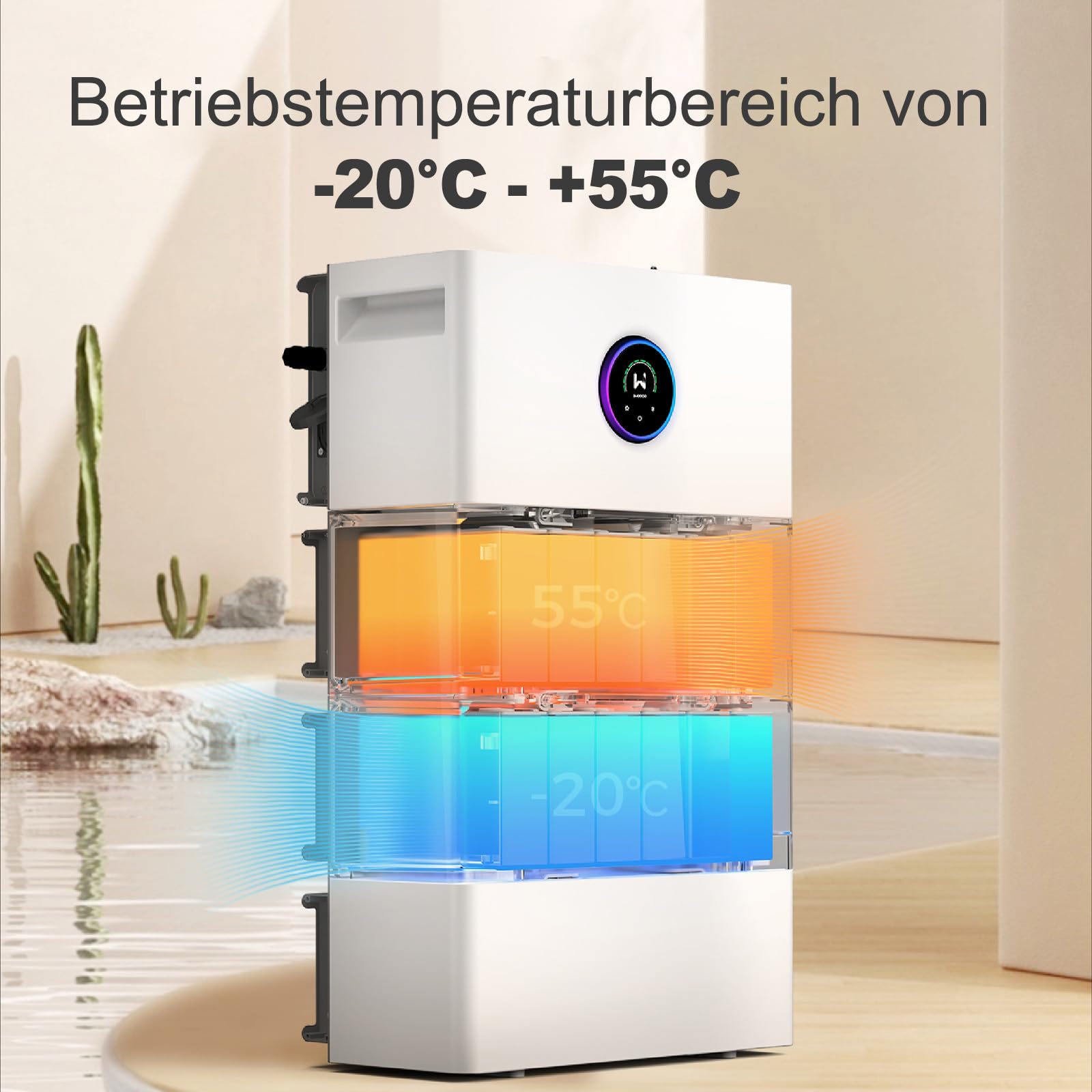 GoodWe® ESA-Athena Hauptspeicher 1920Wh All-in-One Speicher 1,92kWh – Plug&Play für Balkonkraftwerk und Offgrid-Stromversorgung, erweiterbar bis 9,6kWh