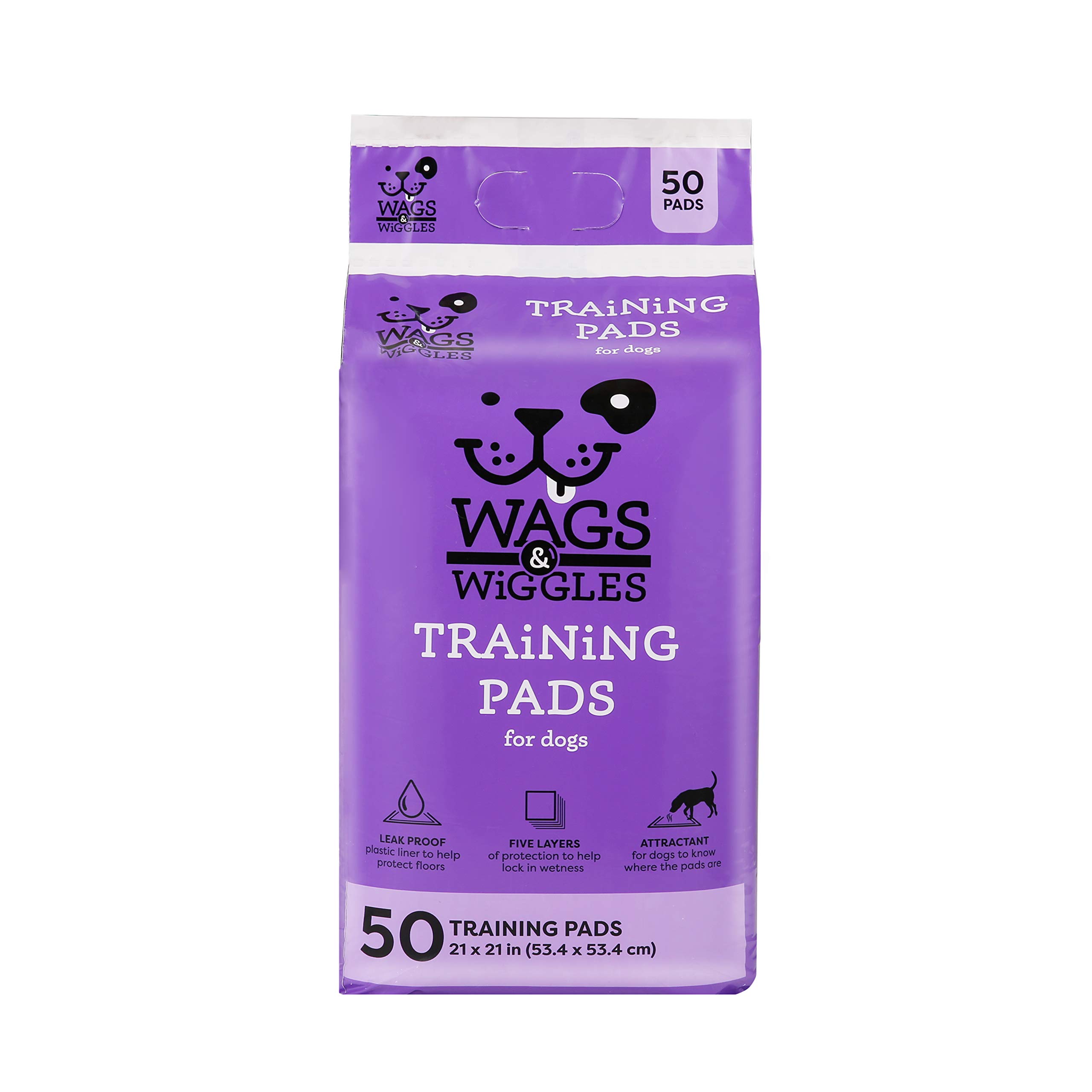 Buy Wags & WigglesTraining Pads For Dogs, 50 Count Puppy Pee Pads For