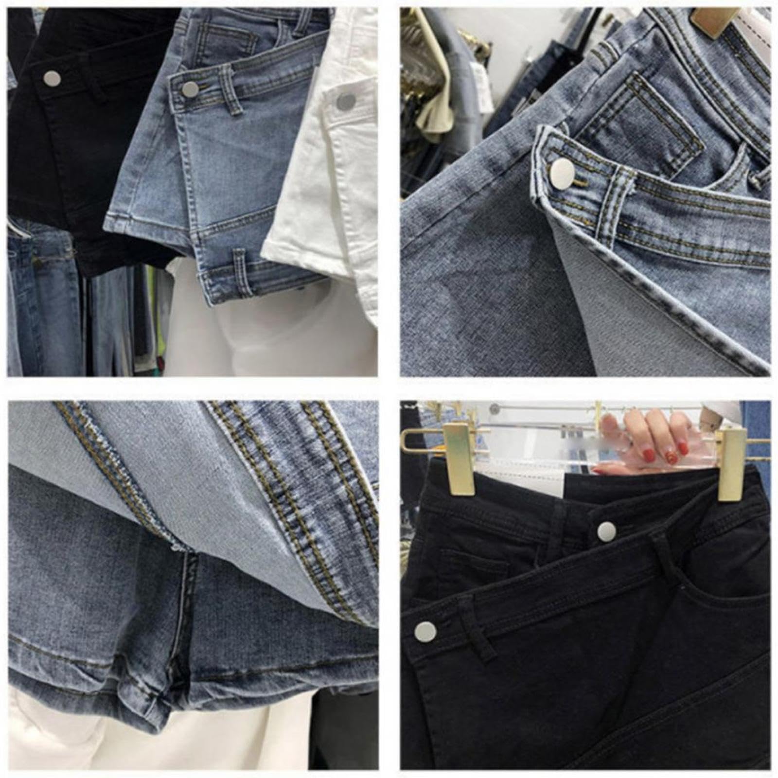 Gonna A Matita Donna Minigonna di Jeans Alta Wiast Minigonna Sexy da Donna con Borsa Attillata Gonne Corte Sottili Femminili Gonne Corte Femminili