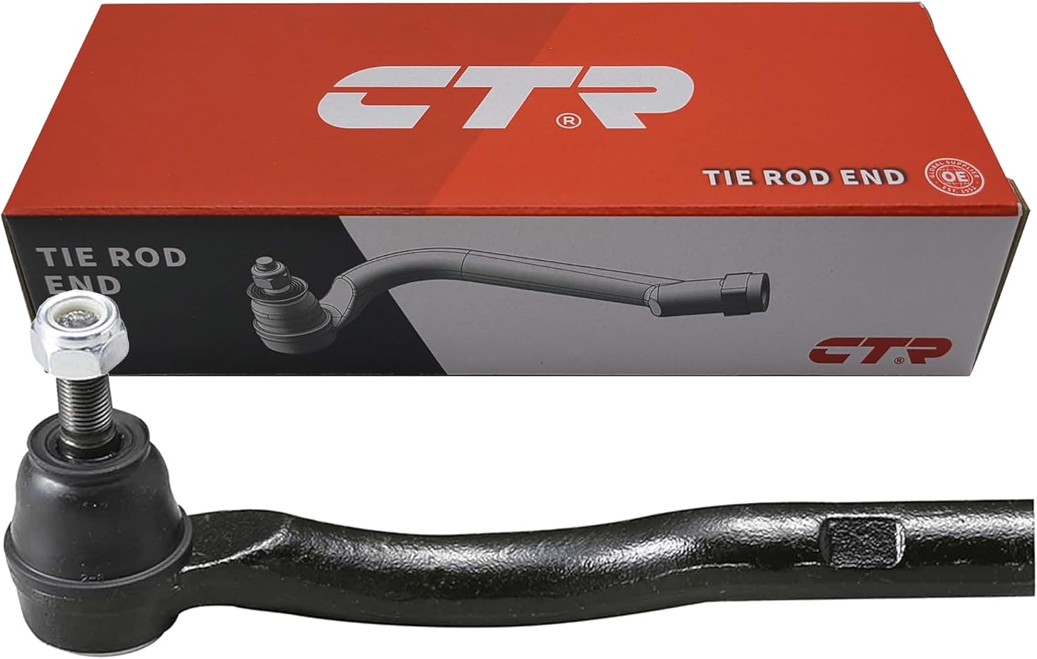 CTR CE0714 [OE Supplier] Front Right Outer Tie Rod End Compatible with TOYOTA Vehicles - Replaces 45046-29235, ES3381