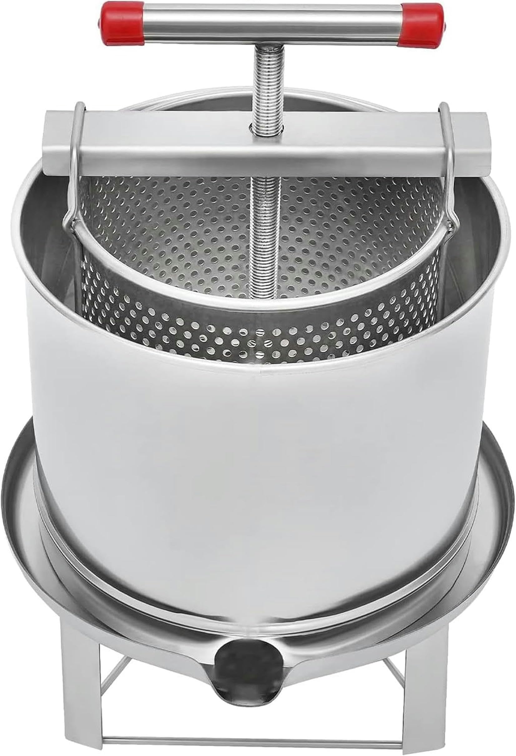 Extractor de miel de 12 l, prensador de cera de abejas, extractor de miel manual para el hogar, máquina de apicultura, extractor de jugo de uva y fruta, equipo para hacer vino para granjas domésticas