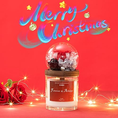 Miniatura 6 de Velas perfumadas de regalo para mujeres, juegos de velas de soja Woodwick para mujeres, regalo de aromaterapia, juego de velas de flores de