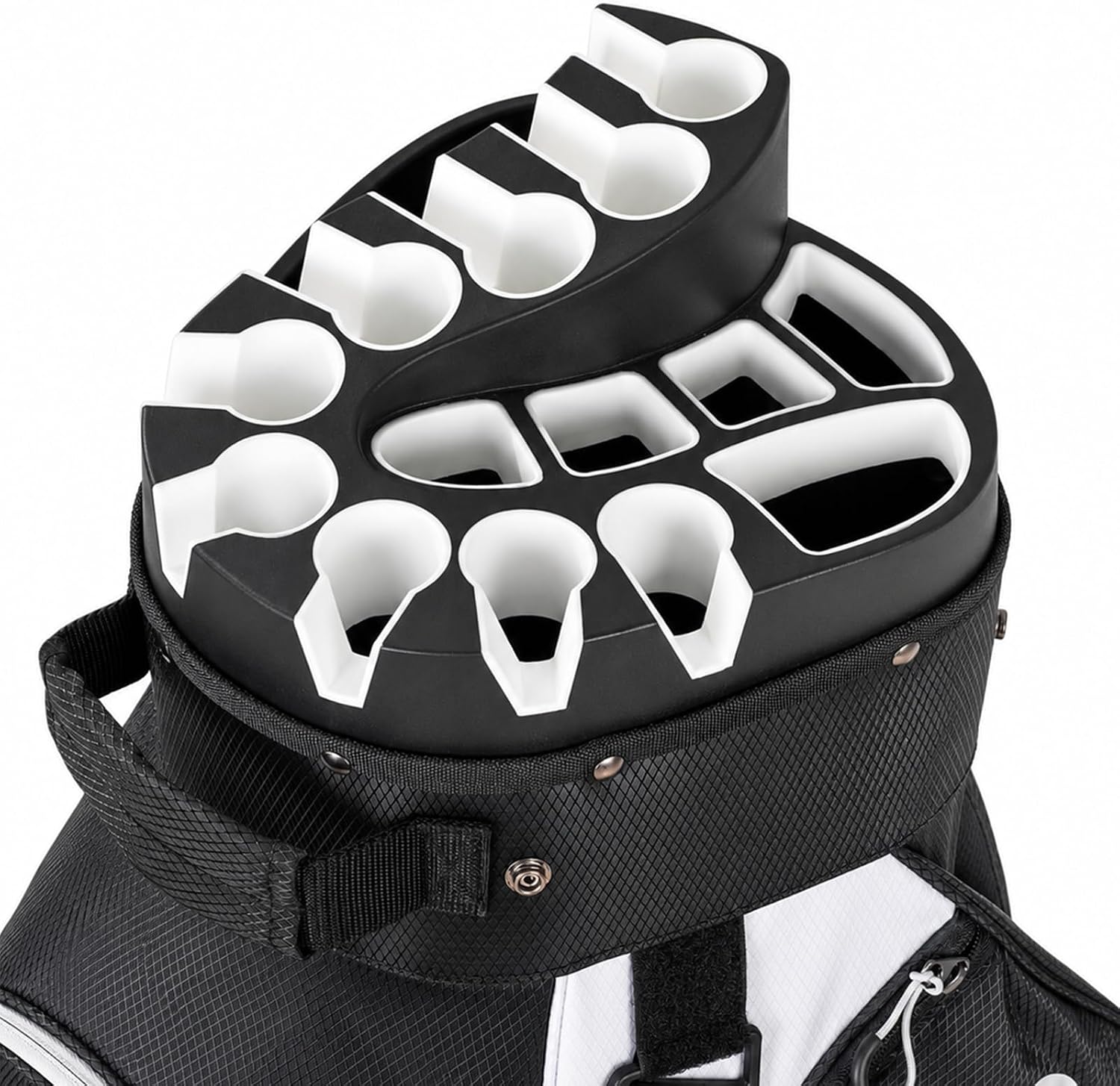 XDriveMax 14-Way Locking-Slot Golf Cart Bag,Silent Organizer Top