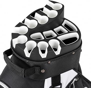 XDriveMax 14-Way Molded Lock Top Golf Cart Bag,Silent Golf Bags for Men