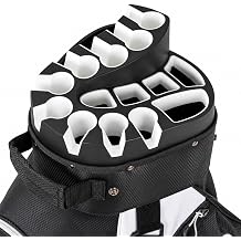 XDriveMax 14-Way Locking-Slot Golf Cart Bag,Silent Organizer Top