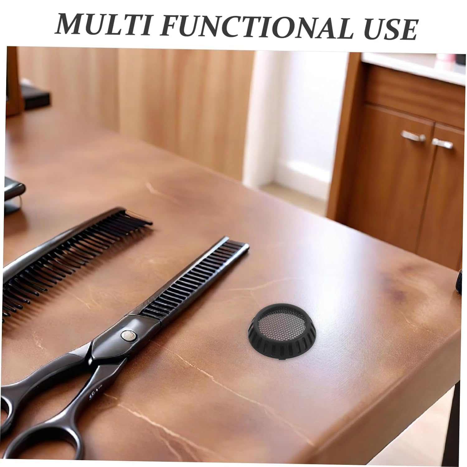 Didiseaon Black Nylon Hair Dryer Mesh Rear Cover with Quick Removal and Dust-proof Features, Protective Screen Attachment for Electric and High-power Hair Dryers, for Home and Barber Shops