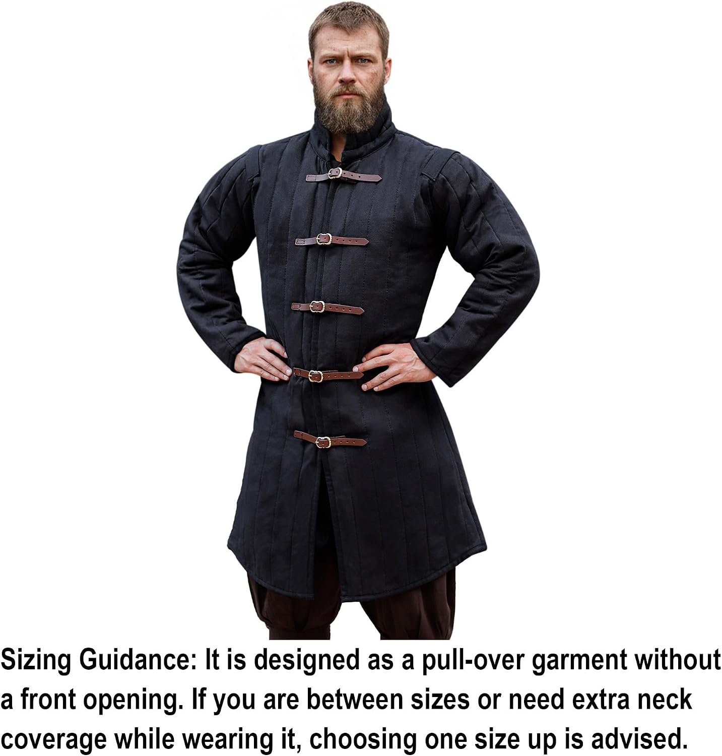 Medieval Gambeson Men Jacket | Padded Gambeson Coat 13th Century 2-Layer – Quilted Cotton Arming Wear