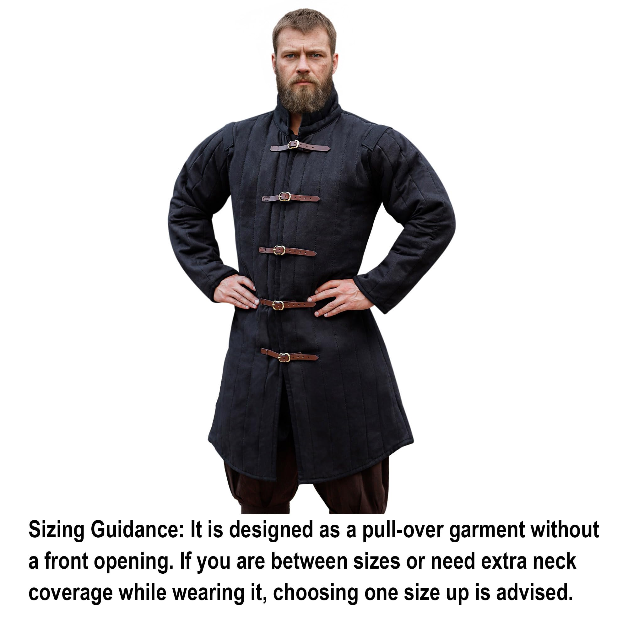 Medieval Gambeson Veste pour homme | Manteau rembourré Gambeson 13ème siècle 2 couches – Vêtement matelassé en coton arming wear