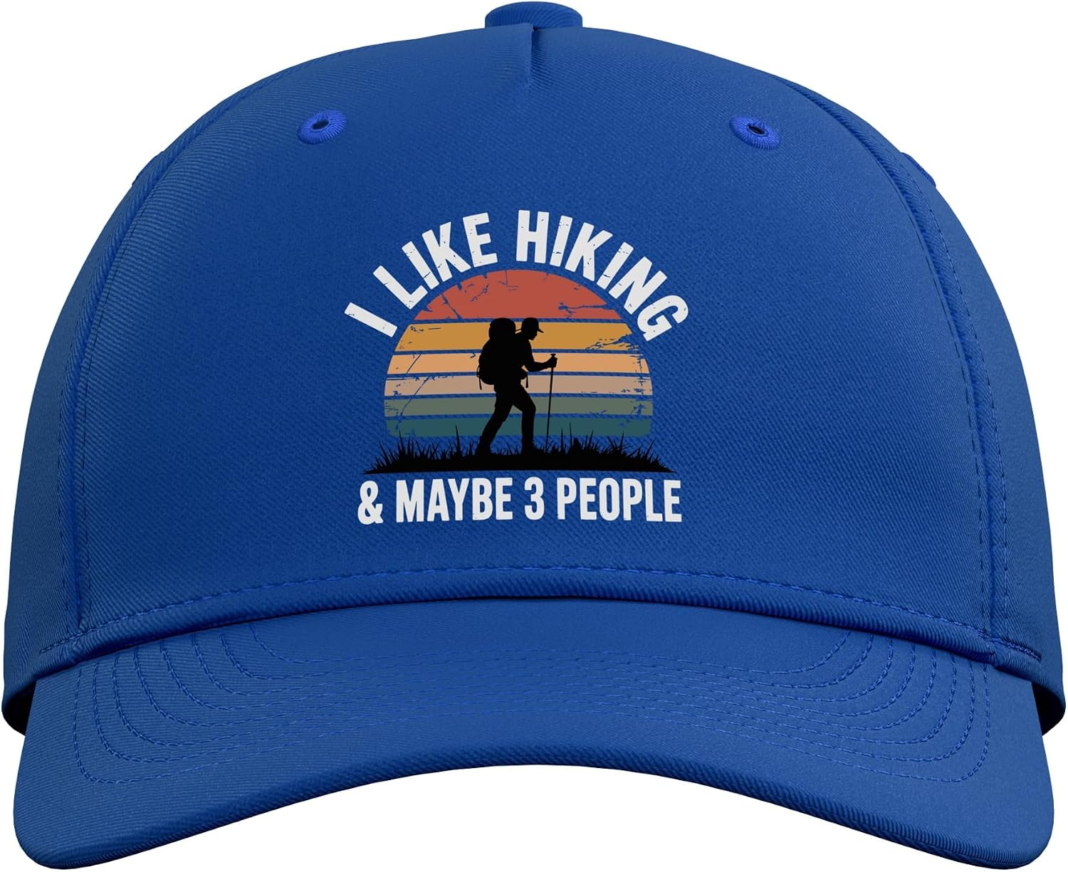 Best Hiking Art for Men Women Outdoor Hike Gear Hiker Hiking Adjustable Baseball Hat image 2