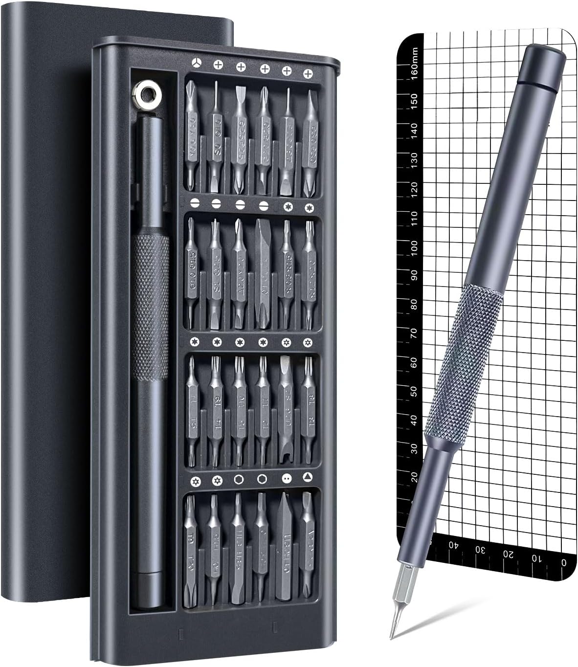 efekol 51-in-1 Small Precision Screwdriver Set - Electronics Repair Tiny Tool Kit [Super Durable],for Ring Doorbell, Laptop, Switch, PS5, Xbox, Macbook, iPhone, Watch, Glasses