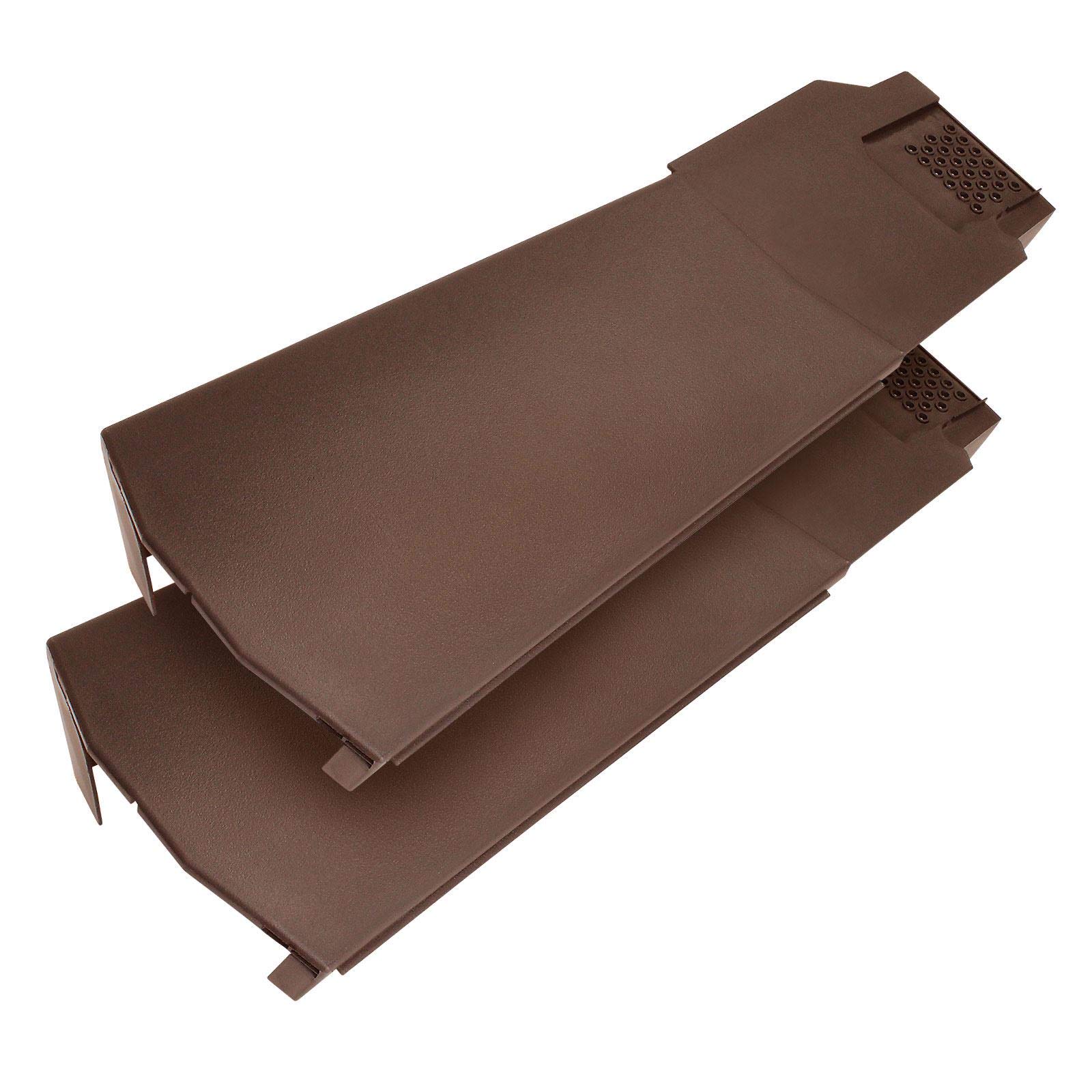 Klober KR9790-0247 Contract Dry Verge Unit (2 Pack) - Right, Brown