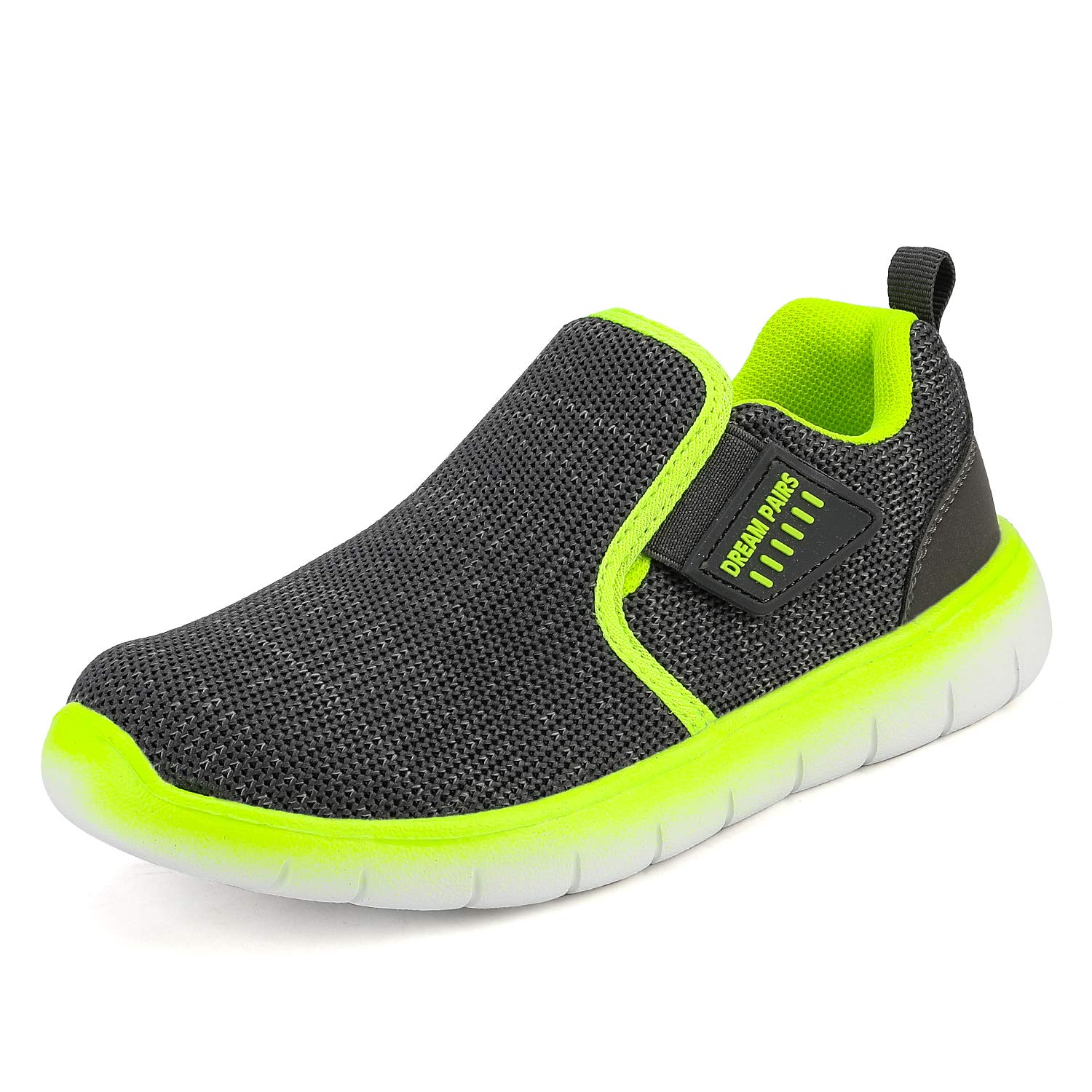 DREAM PAIRSBoys Girls Shoes Kids Slip on Tennis EZ-Ons MightyMovers Running Athletic Barefoot Zero Drop Sports Sneakers