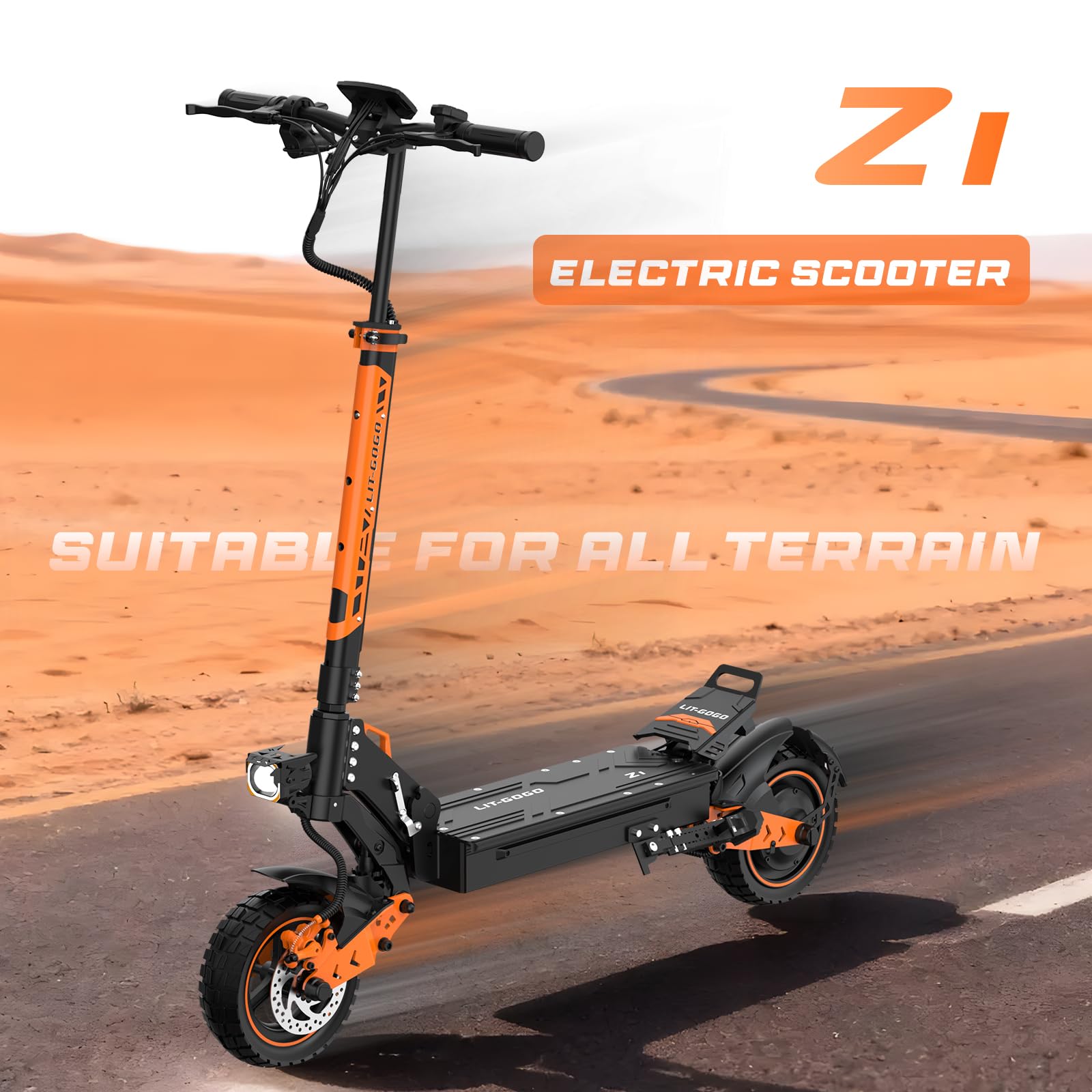 Z1 E Trottinette électrique, scooter électrique max. 20 km/h, autonomie jusqu'à 50 km, jusqu'à 20 % de pente, pneus pneumatiques de 10" et connexion par application, trottinette électrique