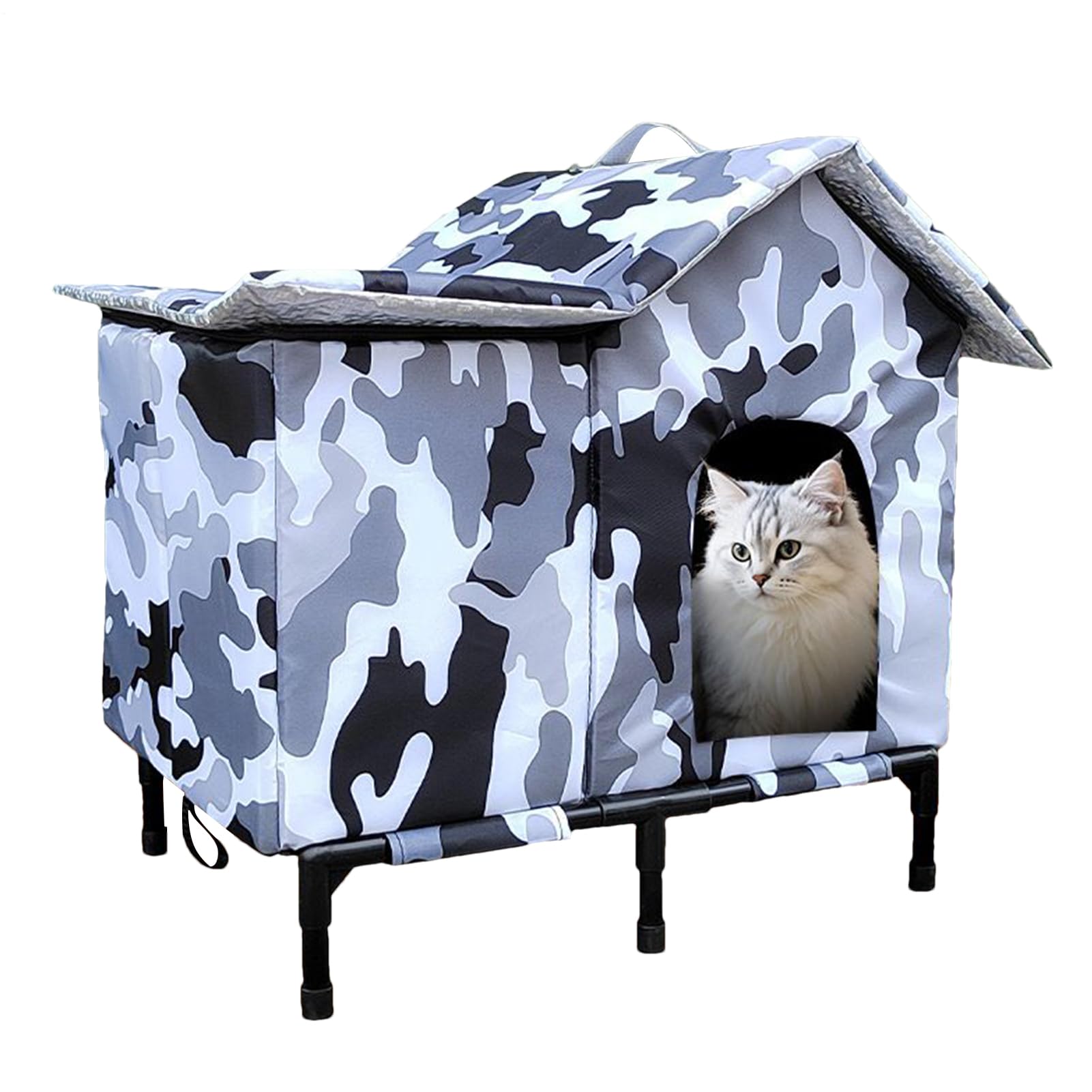 Abri pour chat de jardin résistant au vent et au froid
