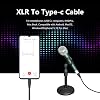 Cable de micrófono de 3.3 pies XLR hembra a USB C, USB C a XLR para micrófono dinámico iPhone 15, iPad, notebook, tablet 7