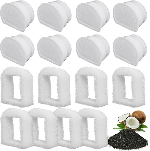 Filtros de fuente de agua de repuesto para gatos para mascotas compatibles con fuente Drinkwell Petsafe de acero inoxidable 360 Avalon, Pagoda