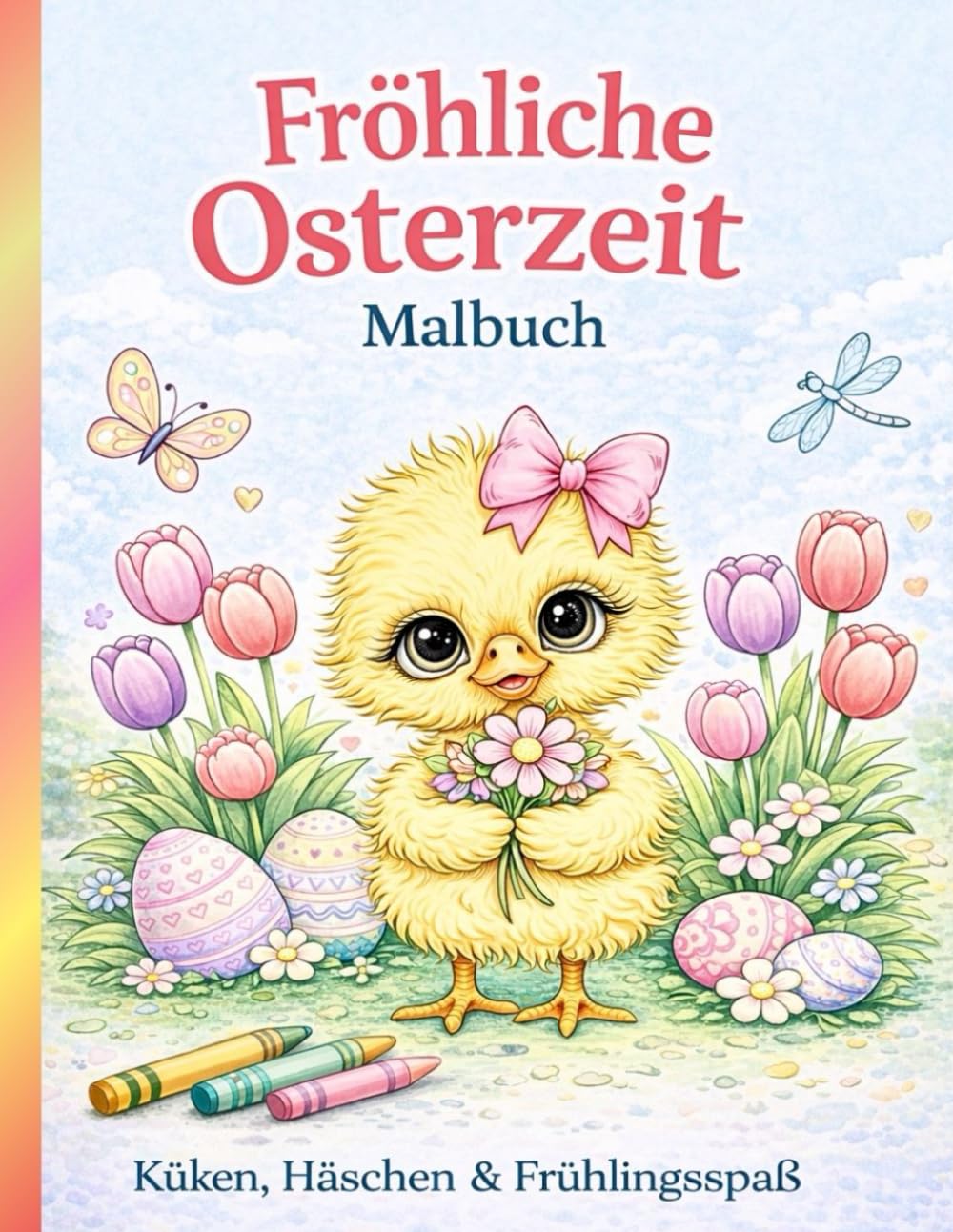 Fröhliche Osterzeit – Malbuch: Kreativer Malspaß für Kinder, Familien & fröhliche Ostertage