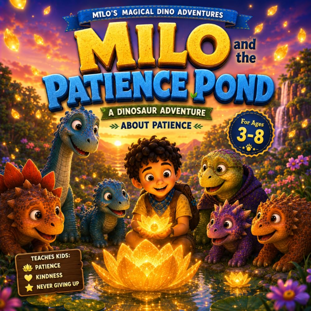 Milo and the Patience Pond: A Dinosaur Adventure About Patience for Ages 3–8 (Milo's Magical Dino Adventures)