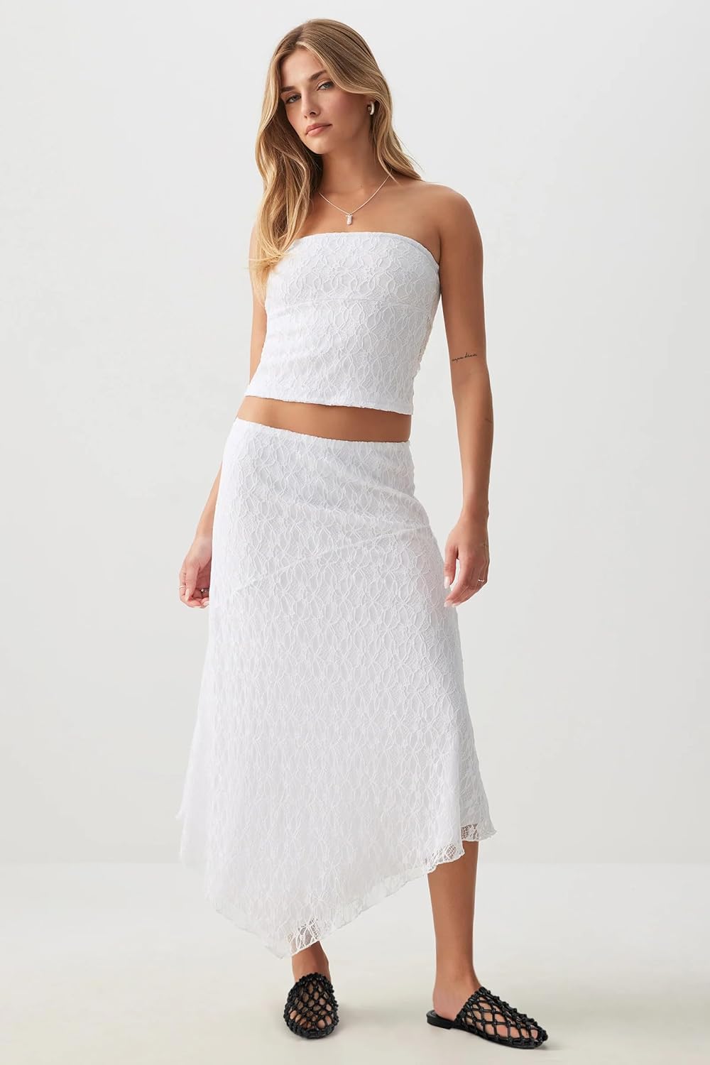 SOVANYOU Womens Slip on Mesh Flat Sandals Woven Mules Dressy Braided Flats Summer Beach Casual Closed Toe Slippers - Image 5