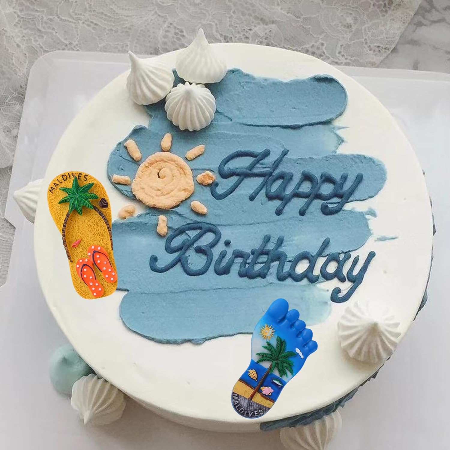 XMOLDNMS Beach Slippers Silicone Mold For Cake Decorating Cupcake Topper Candy Chocolate Gum Paste Polymer Clay - Image 5