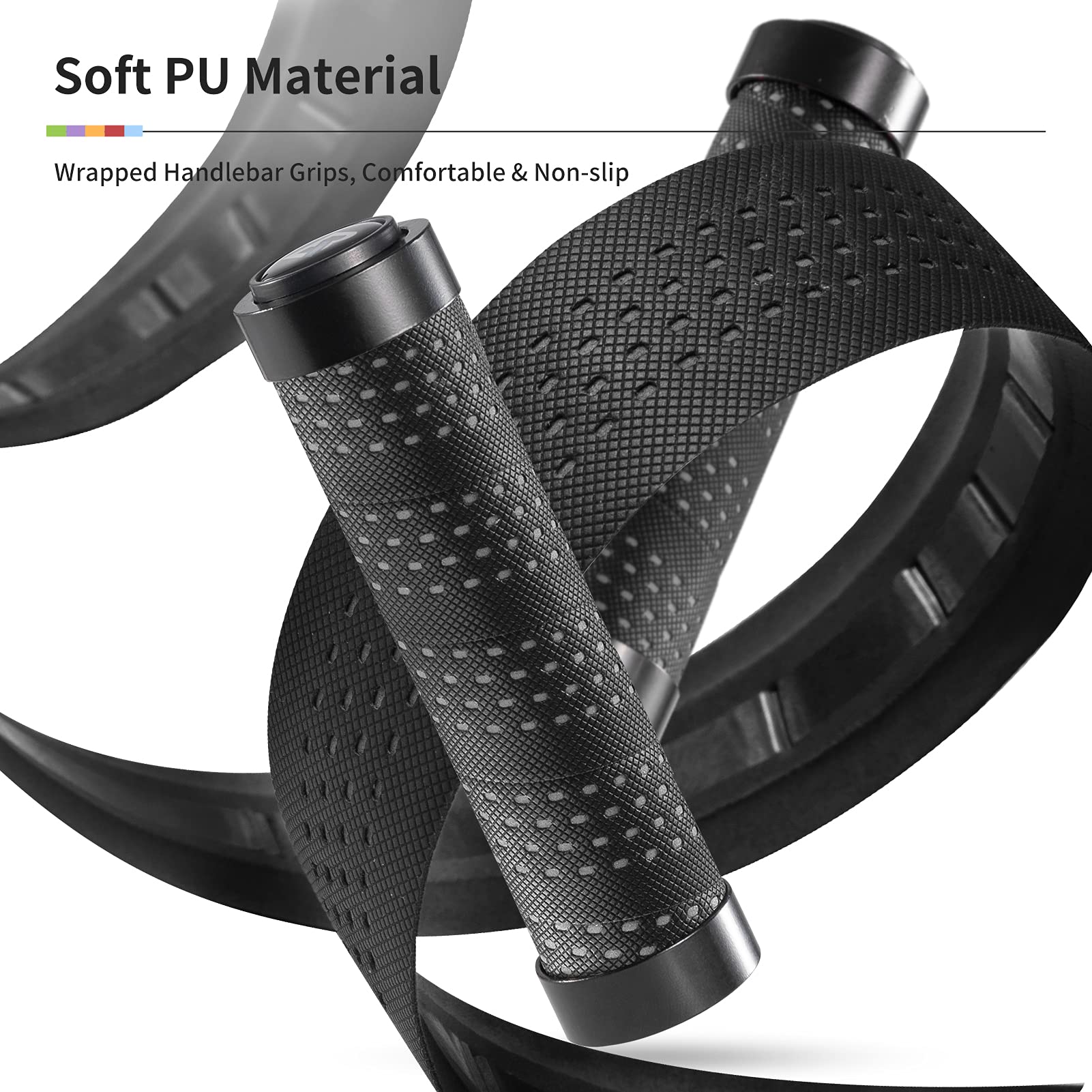 ROCKBROS Manopole MTB Maniglia Per Bicicletta Antiscivolo In - Foto 6