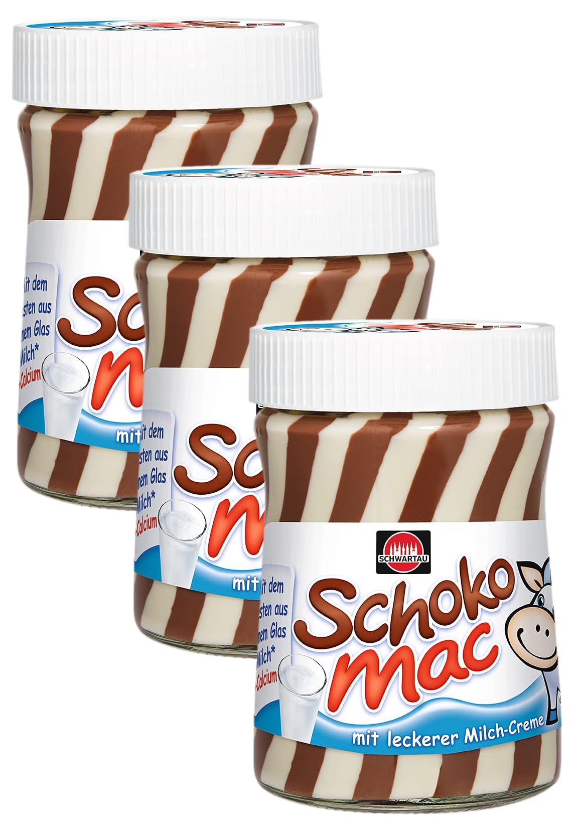 Schwartau SchokoMac, Schoko-Milch Aufstrich, 3x400g