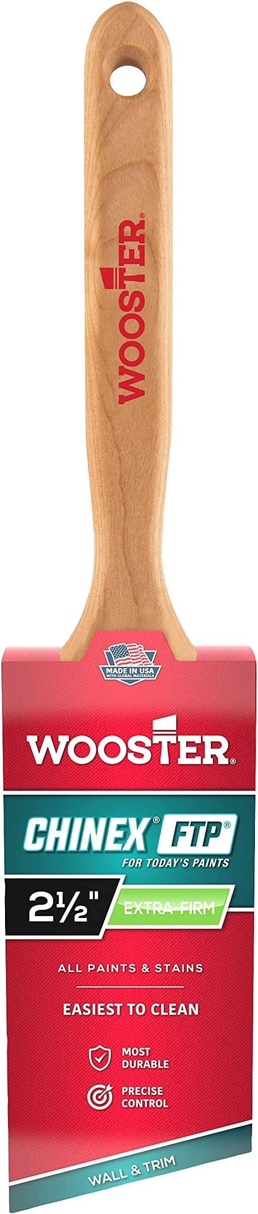 Wooster 2.5" Chinex FTP Angle Sash Brush - Durable & Clean -3 Wooster 2.5" Chinex FTP Angle Sash Brush - Durable & Clean -3