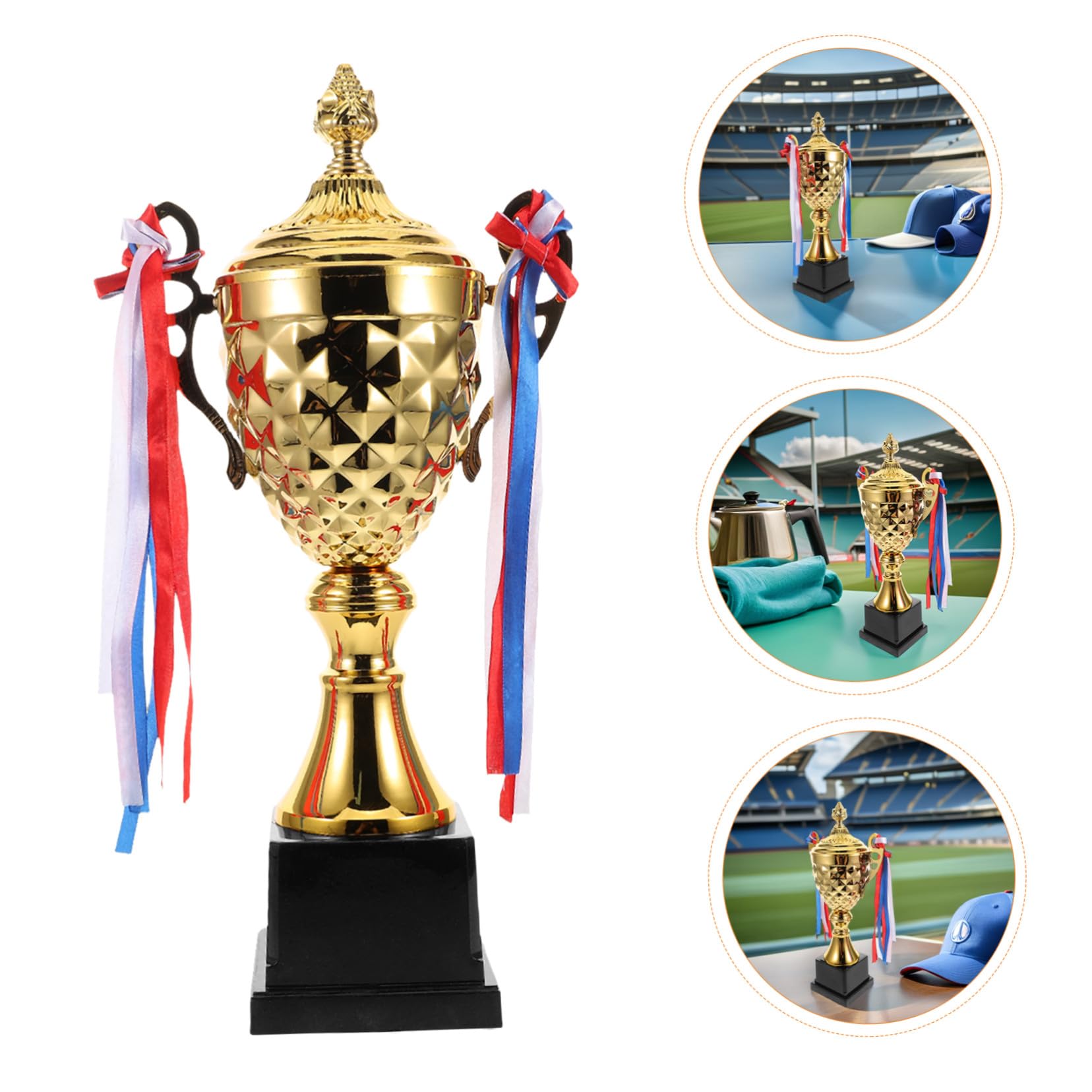 Kisangel Metallpokal und Langlebiger Haltbarkeit mit Klassischer Form Eleganter in Gold für Athleten für Basketball und Award Wettbewerbe