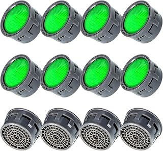 12 Pieces Faucet Aerators Water Tap Aerators Faucet Flow Restrictor Replacement Parts Insert Aerator for Bathroom or Kitchen