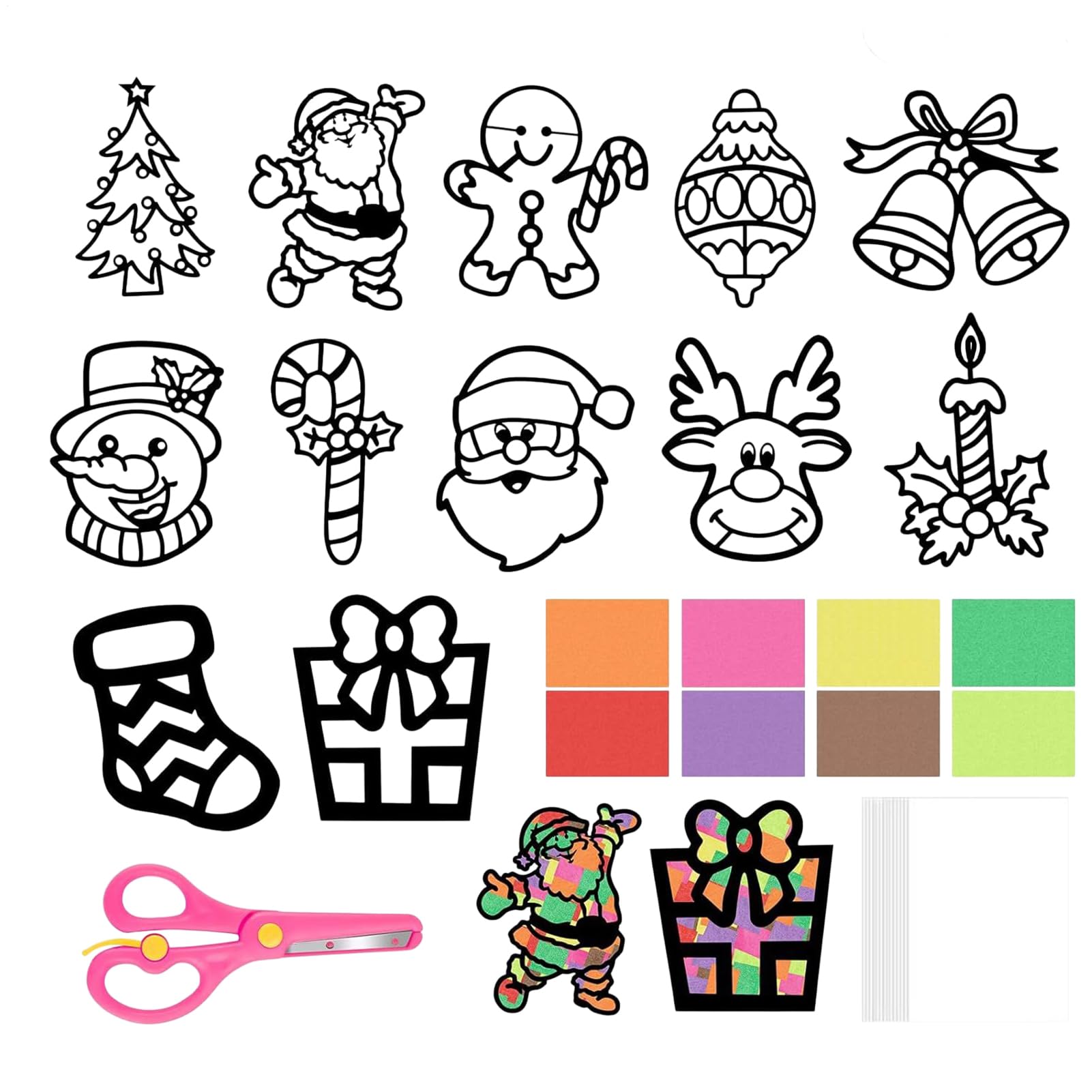 Figurines de bonhomme de neige en papier pour décoration de Noël, lot de 12 pièces festives