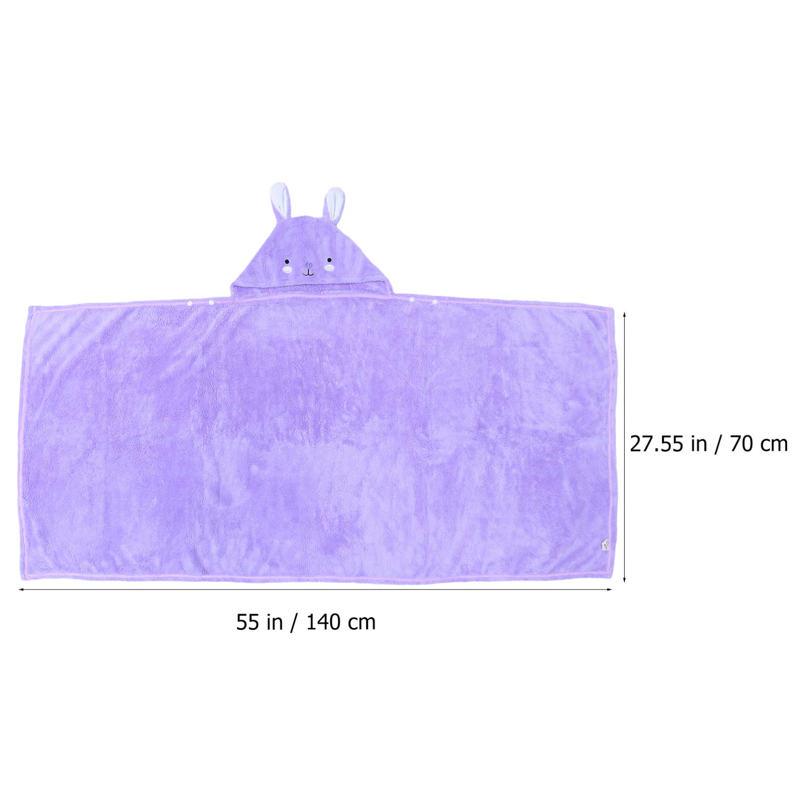 TOYANDONA Serviette de Bain à Capuche pour Garçon Fille Couverture de Bain avec Motif Dessin Animé Serviette Respirante et Douce
