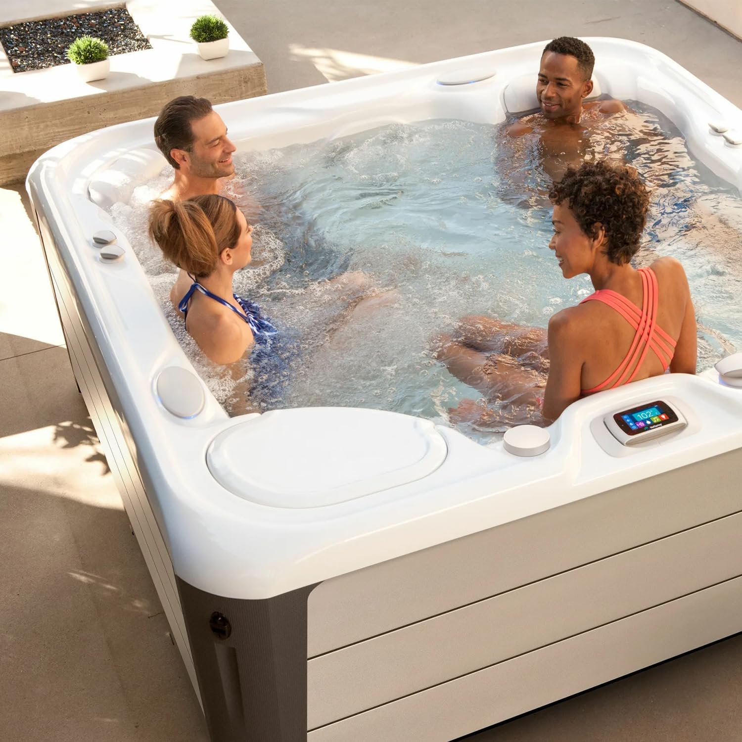 Salt System Cartridge Replacement - Water Treatment Replacement Cartridge for Spas & Hot Tubs, Hot Tub Salt Cartridge for Hot Spring Highlife, Limelight, Up to 4 Months Each, 2Pack