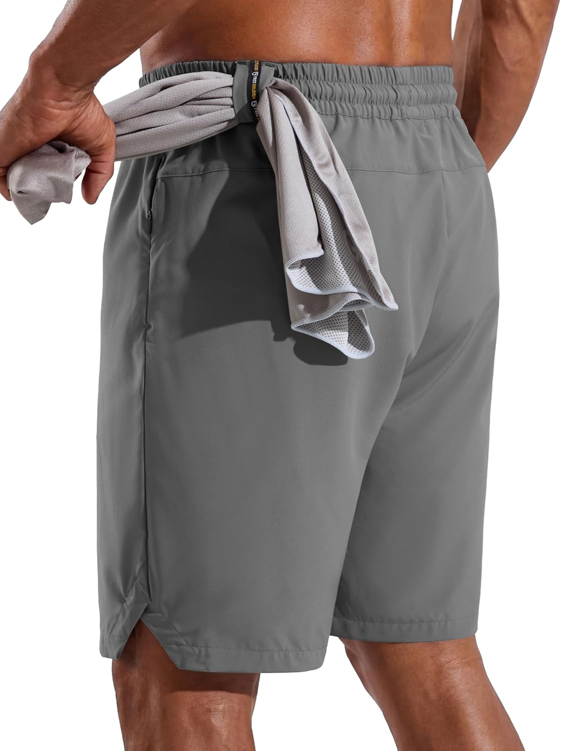 FREE SOLDIER 2 Pack Men's Athletic Running Shorts 9" Quick Dry Gym Basketball Shorts Lightweight Workout Shorts with Pockets