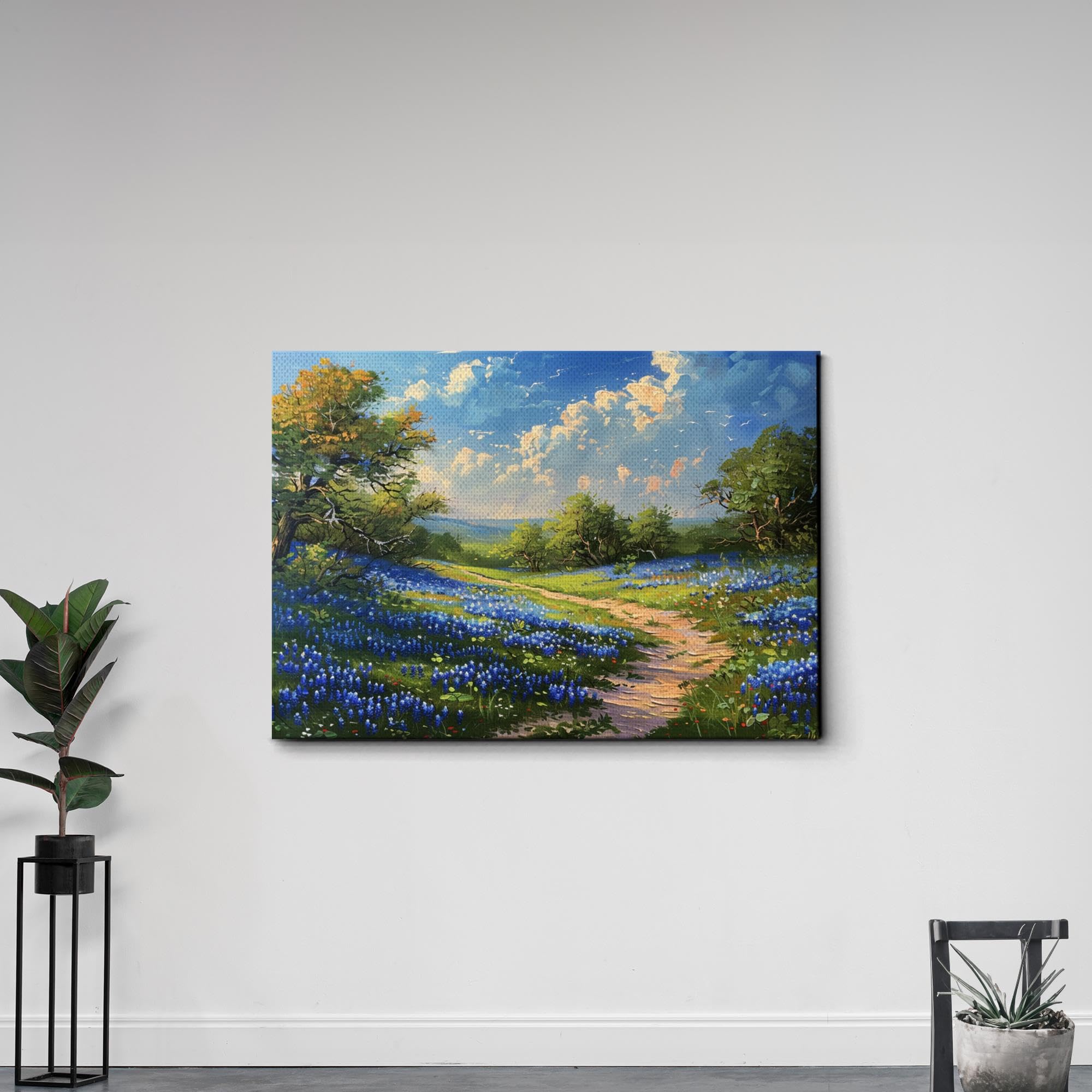 Amazon.com: Landscape Texas Hill Country Vintage, Landscape Art