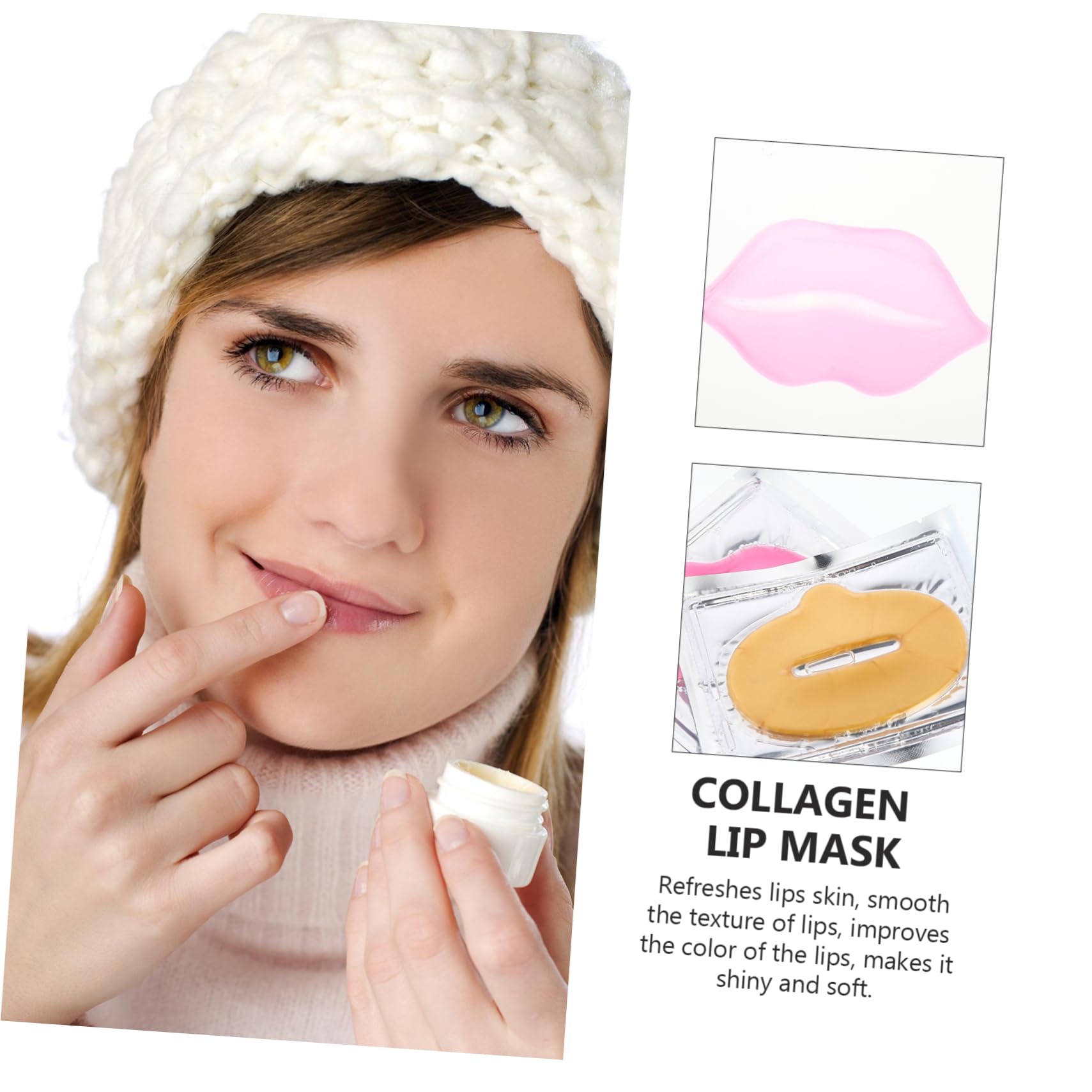 Healvian 60pezzi Maschera Labbrale Rimpolpante e Idratante Exfoliante Per Labbra Trattamento Notturno Con Nutriente Per Morbida e Levigata