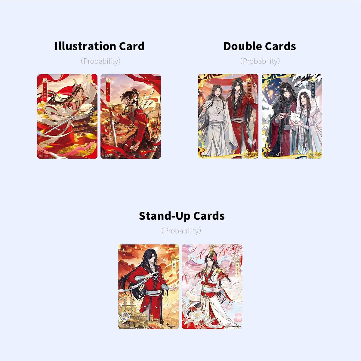 Heaven Official Blessing TCG Karten 2nd Booster Packs Offizielle Trading Card- Sammeldecks (Halbe Schachtel (45 Karten))