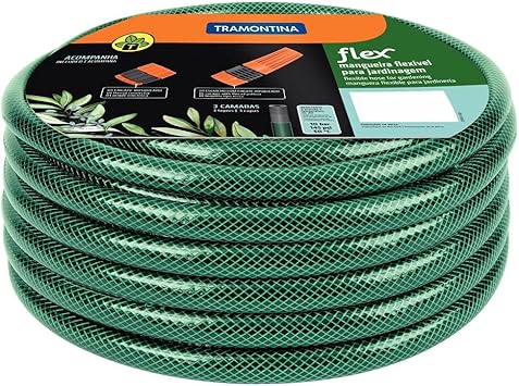 Mangueira Flex Tramontina 10M Verde com Esguicho e Engates