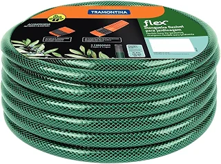 Tramontina Mangueira Flex Com Engates Rosqueados E Esguicho Em Pvc Verde 10 M