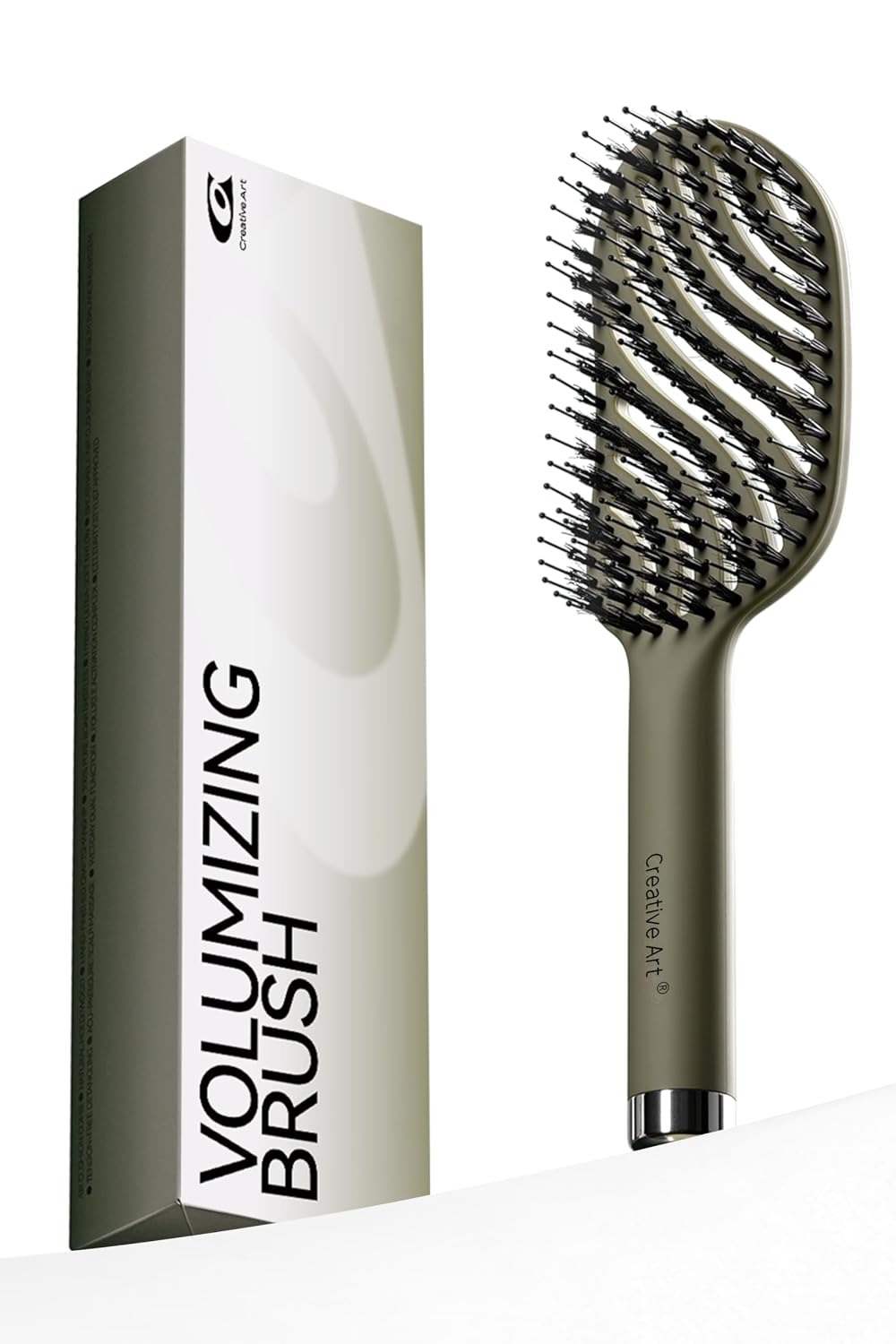 Boar Bristle Hair Brush for Fine Hair - Smoothing & Shine