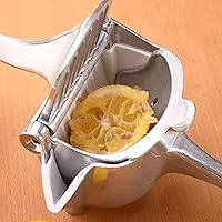 Vista 5 de Extractor de jugo de fruta fresca de aleación de aluminio, exprimidor de limón de mano resistente, exprimidor para exprimir naranjas, limones de 2