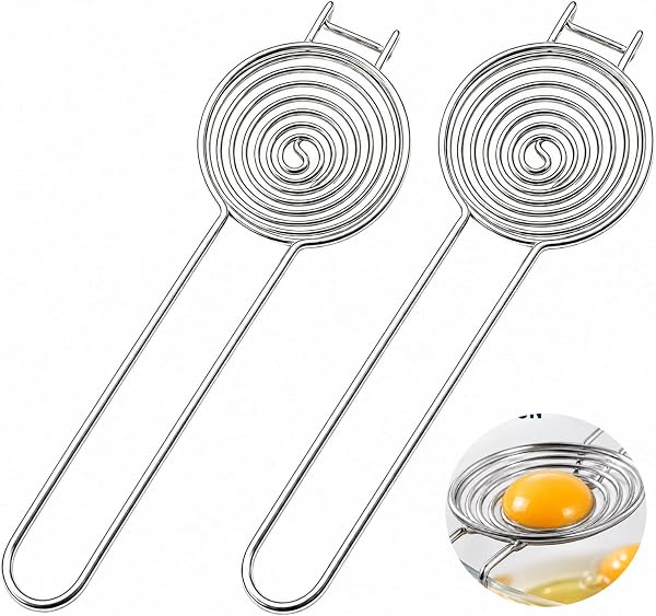 CanQuanSWZX séparateur d'œufs inox, lot de 2