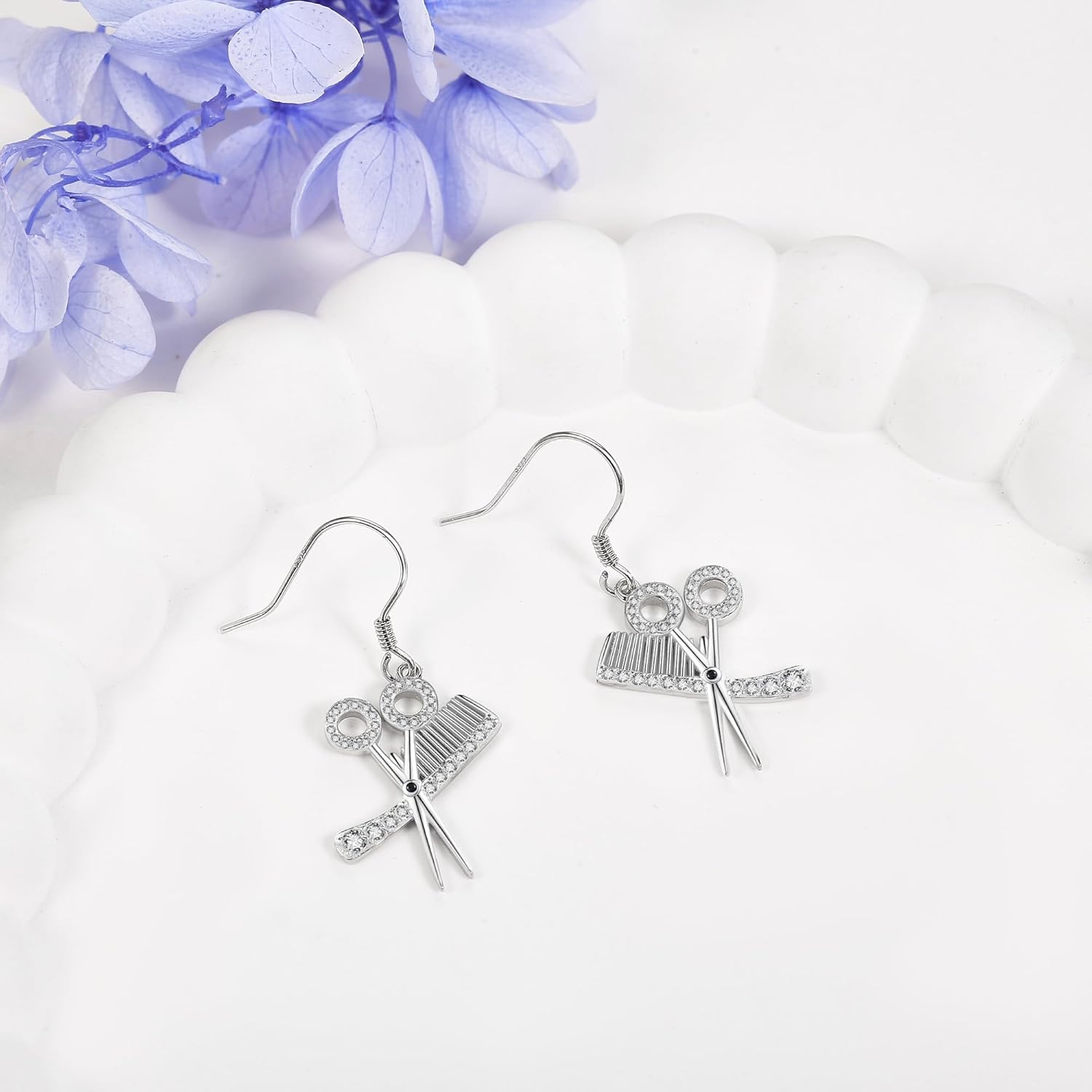 YAFEINI Earring Gifts Sterling Silver Artist Art/Artist/Hair Stylist/Book Lovers/Evil Eye/AA/Photographer/Snowflake/Airplane/Teardrop/Turquoise Earrings Jewelry Gifts for Women - Image 2