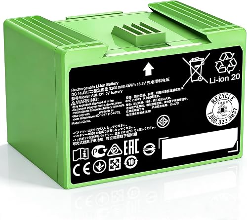 Batterie de rechange 3200 mAh pour iRobot Roomba série i 