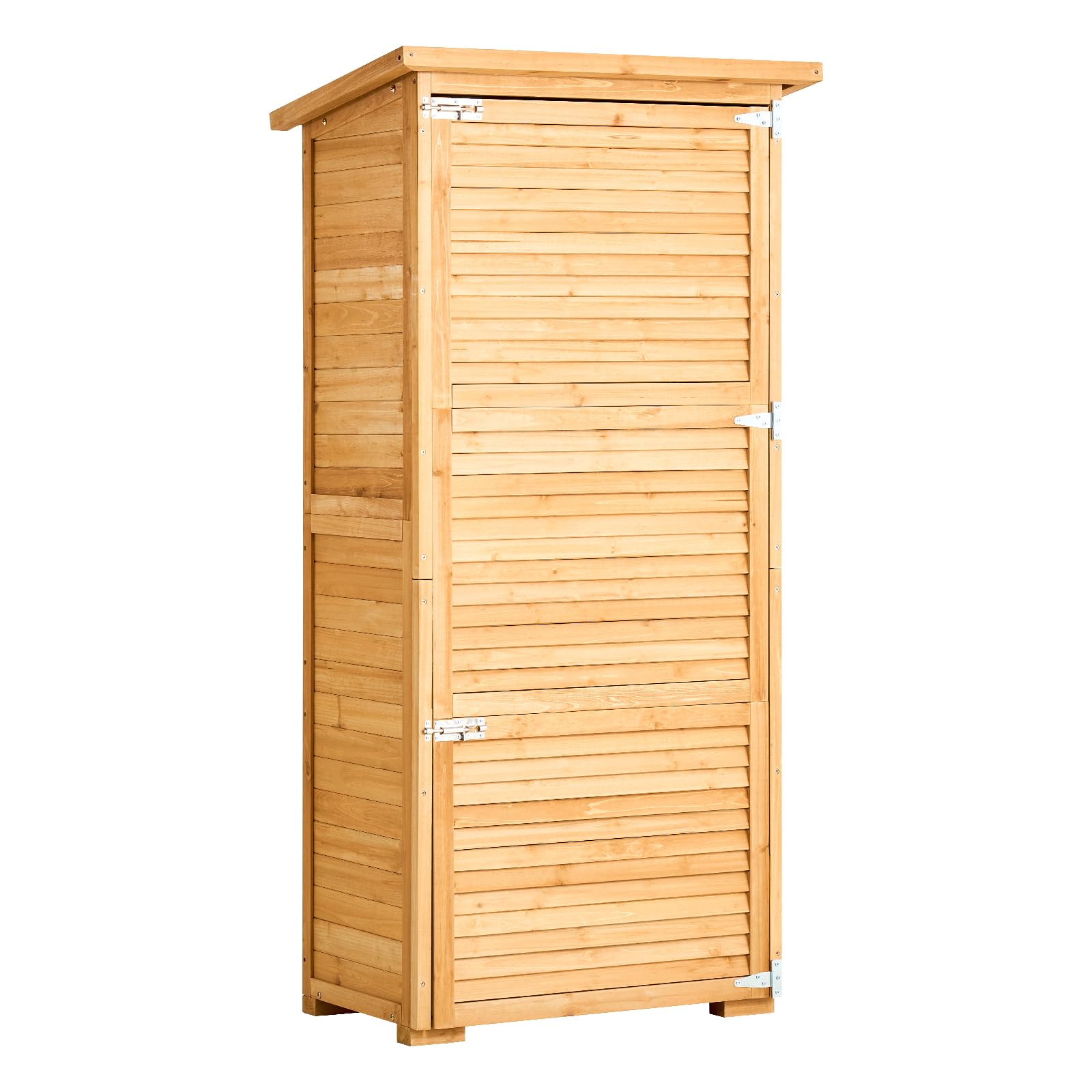 VEVOR Geräteschuppen 800 x 500 x 1620 mm, großer Gerätehaus, Geräteschrank mit Metallrahmen, Regalen, Boden, wasserdichter Lagerschrank für Terrasse, Hof, Rasen, Garten, Gartenschrank