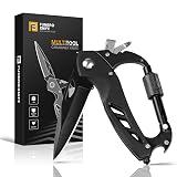 FUNBRO Multitool Carabiner with Pocket Knife, Bottle Opener | Stocking Stuffers Gifts for Men, EDC...