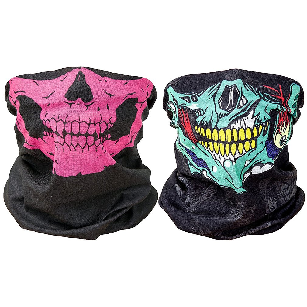 Ulalaza ToBe-U Seamless Multi Function Half Face Skull Tube Mask for Halloween — image 1