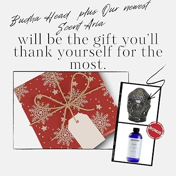 Aromar Buddha Ceramic Diffuser, Black