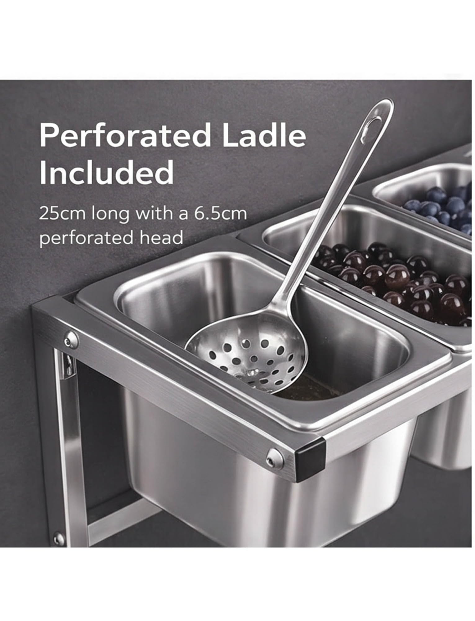 Stazione commerciale per pizza in acciaio inox, organizer per condimenti a 4/6/8 scomparti con cucchiai, padelle inclinabili rimovibili per pizzerie, 90,7 x 21 x 21 cm