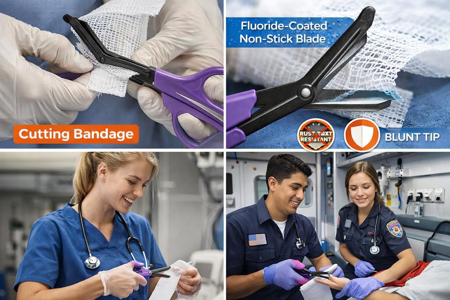 Medical Scissors - Trauma Shears for Nurses & EMTs -8 Medical Scissors - Trauma Shears for Nurses & EMTs -8